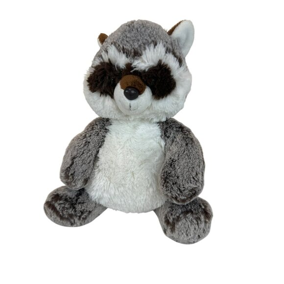 Aurora Plush Raccoon Stuffed Animal Toy 12" Gray & White Soft Cuddly Kids Gift - Picture 1 of 5